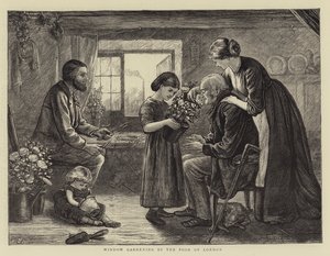 Ogrodnictwo okienne przez biednych z Londynu